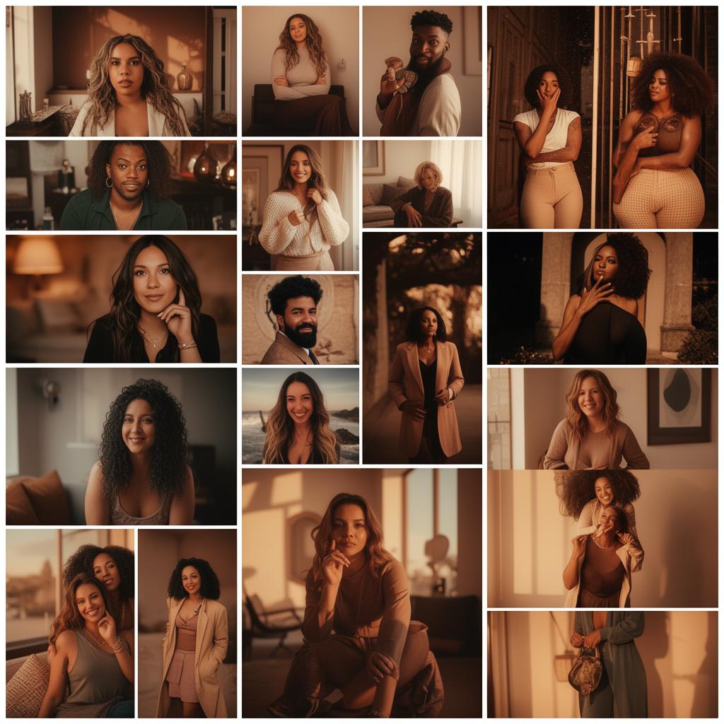 AI generated content collage